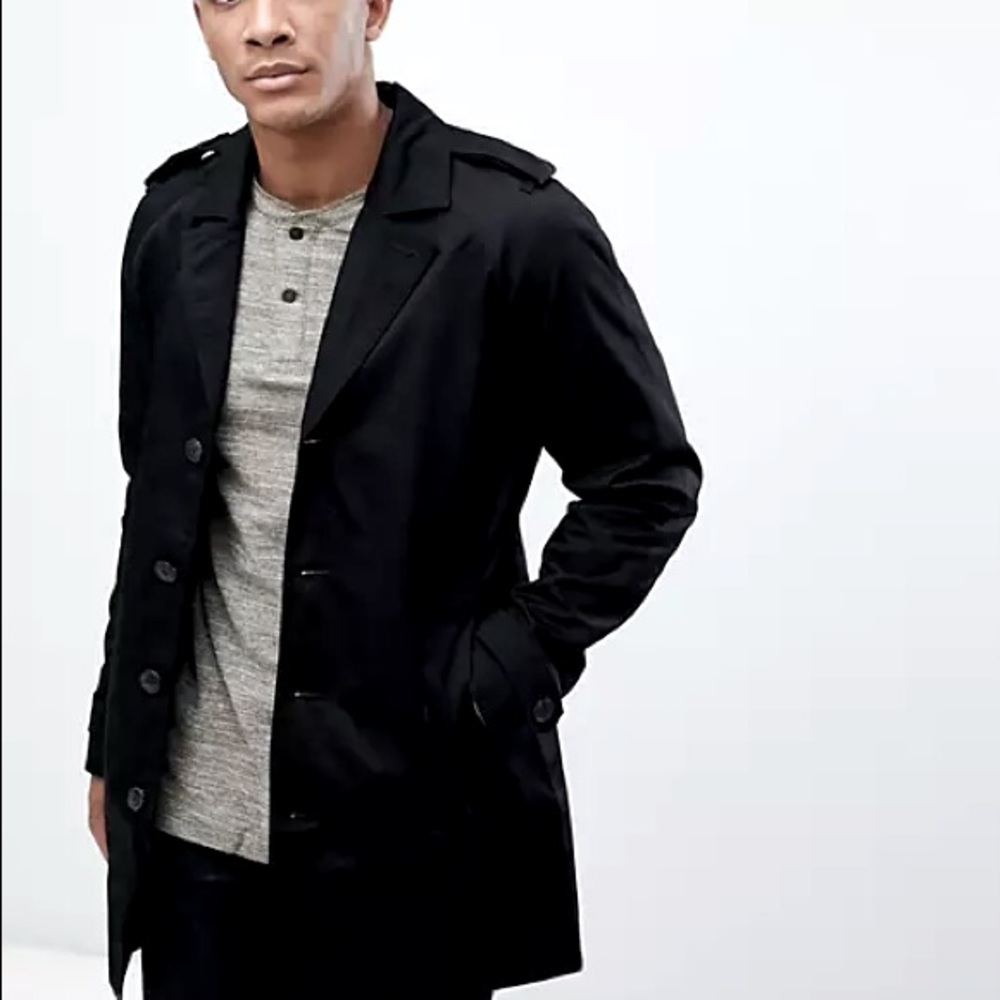 Jack and Jones Cotton Trench Coat